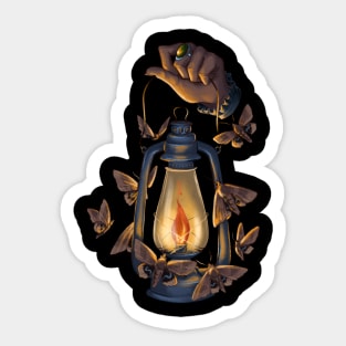 Moth to a Flame Sticker